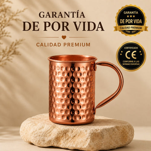 Taza de Cobre Martillado Cobreva