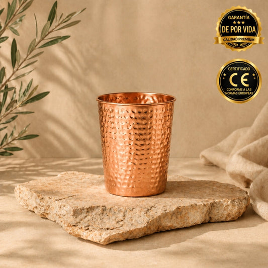 Vaso de Cobre Martillado Cobreva