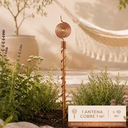Antena de Electrocultivo Cobre Puro Cobreva