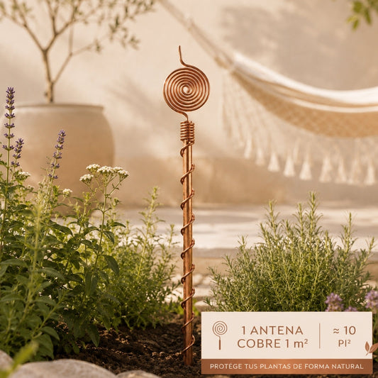 Antena de Electrocultivo Cobre Puro Cobreva