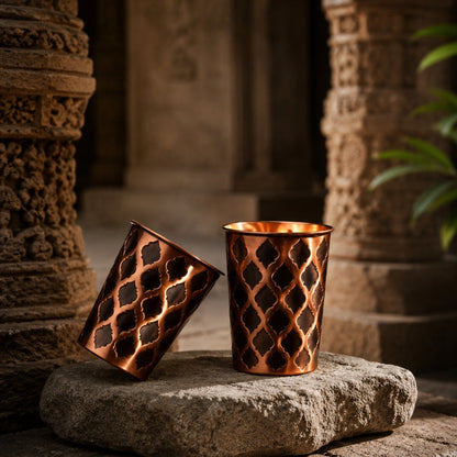 Vaso Diamond de Cobre Puro Macizo 99,9% Cobreva