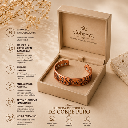 Pulsera de Cobre Puro Cobreva