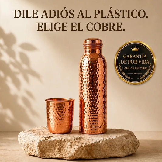 Botella de Cobre – Cobreva™ | Agua Purificada Naturalmente, Sin Plástico