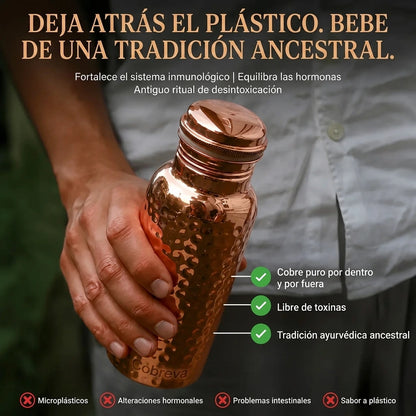 Botella de Cobre – Cobreva™ | Agua Purificada Naturalmente, Sin Plástico