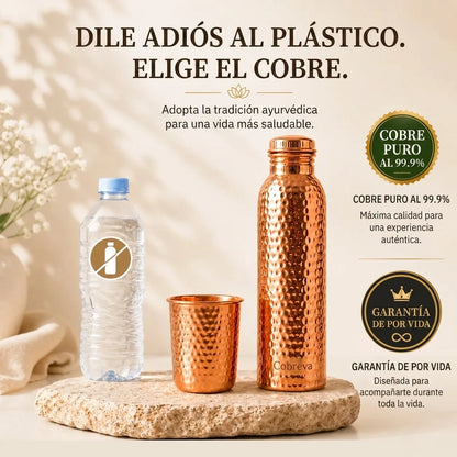 Botella de Cobre – Cobreva™ | Agua Purificada Naturalmente, Sin Plástico